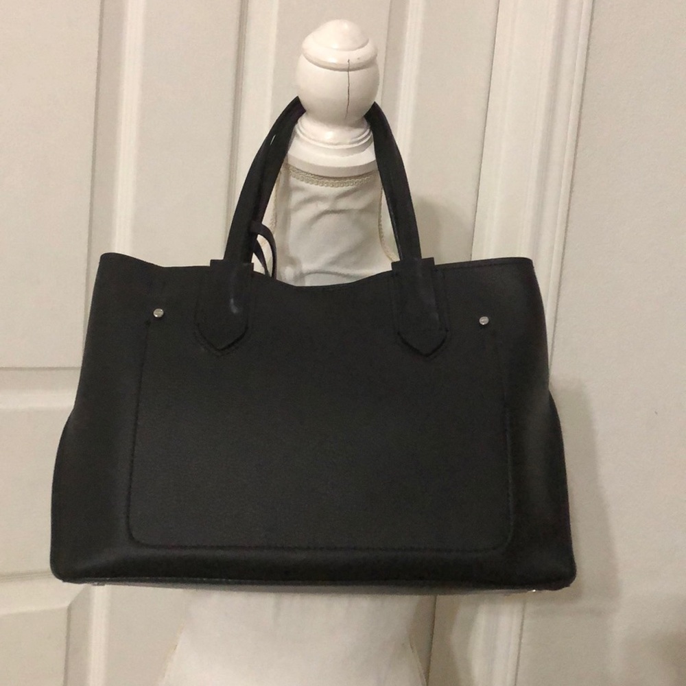 Calvin Klein Jacky Pebbled Leather Tote Bag - Picture 3 of 7